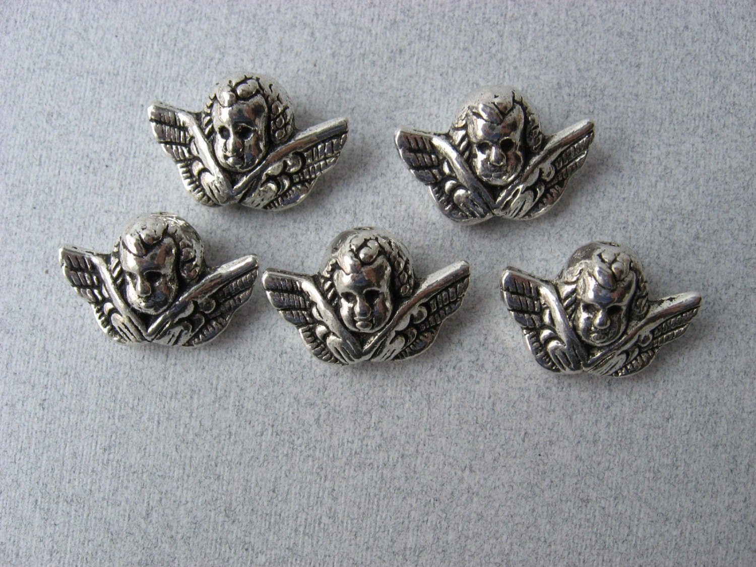 10 ANGEL BEADS CHARMS 18mm X 10mm