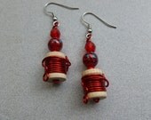 SPOOL THREAD EARRING for seamstress