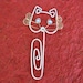 CAT BOOKMARK with moustache wire work