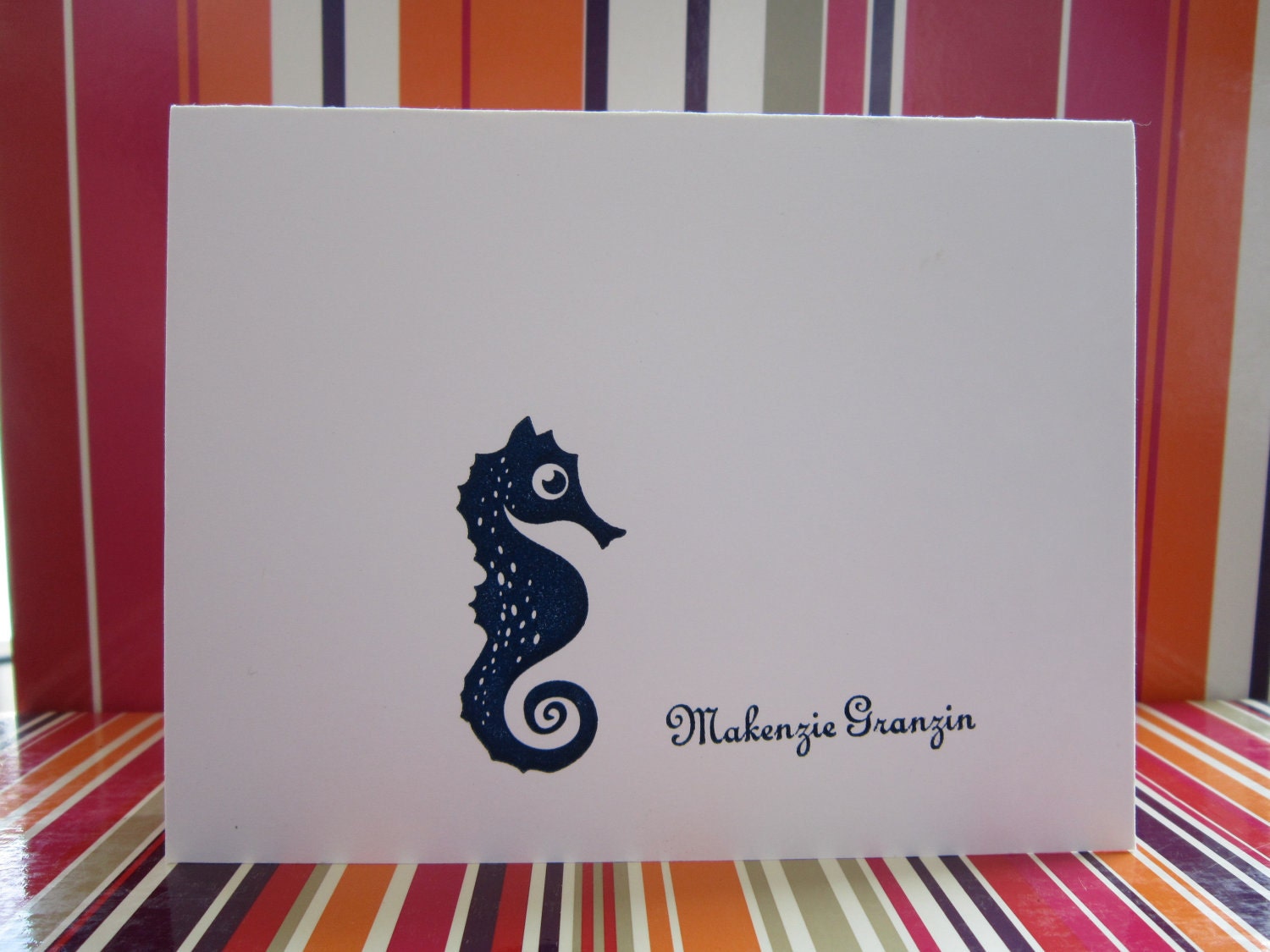 Personalized Critter note cards