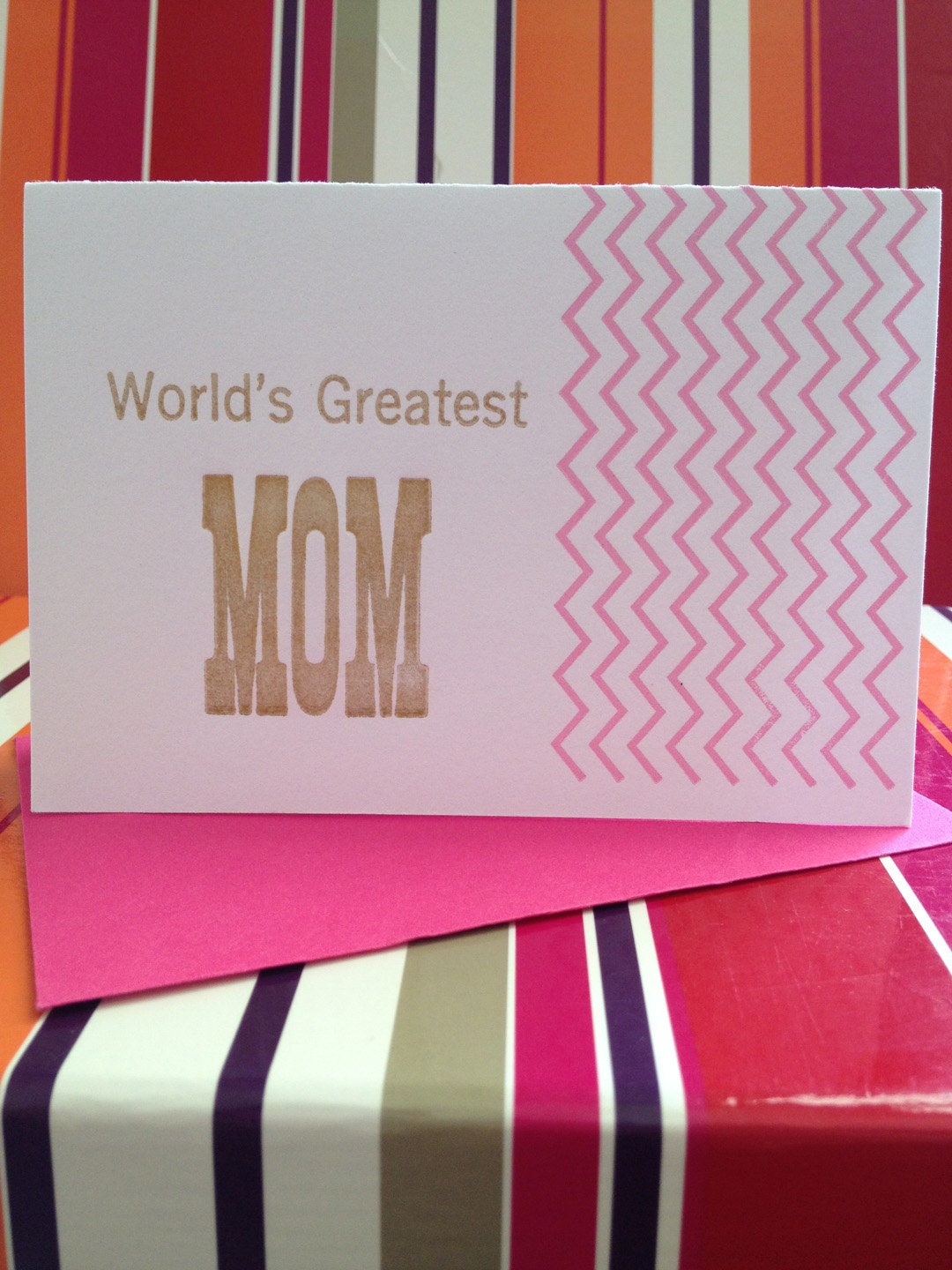 Letterpress Mothers Day card