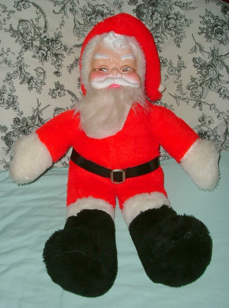 large stuffed santa doll