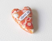 Keepsake Heart Memento. Cheer Up. A Wee Sentiment Miniature by humbleBea.