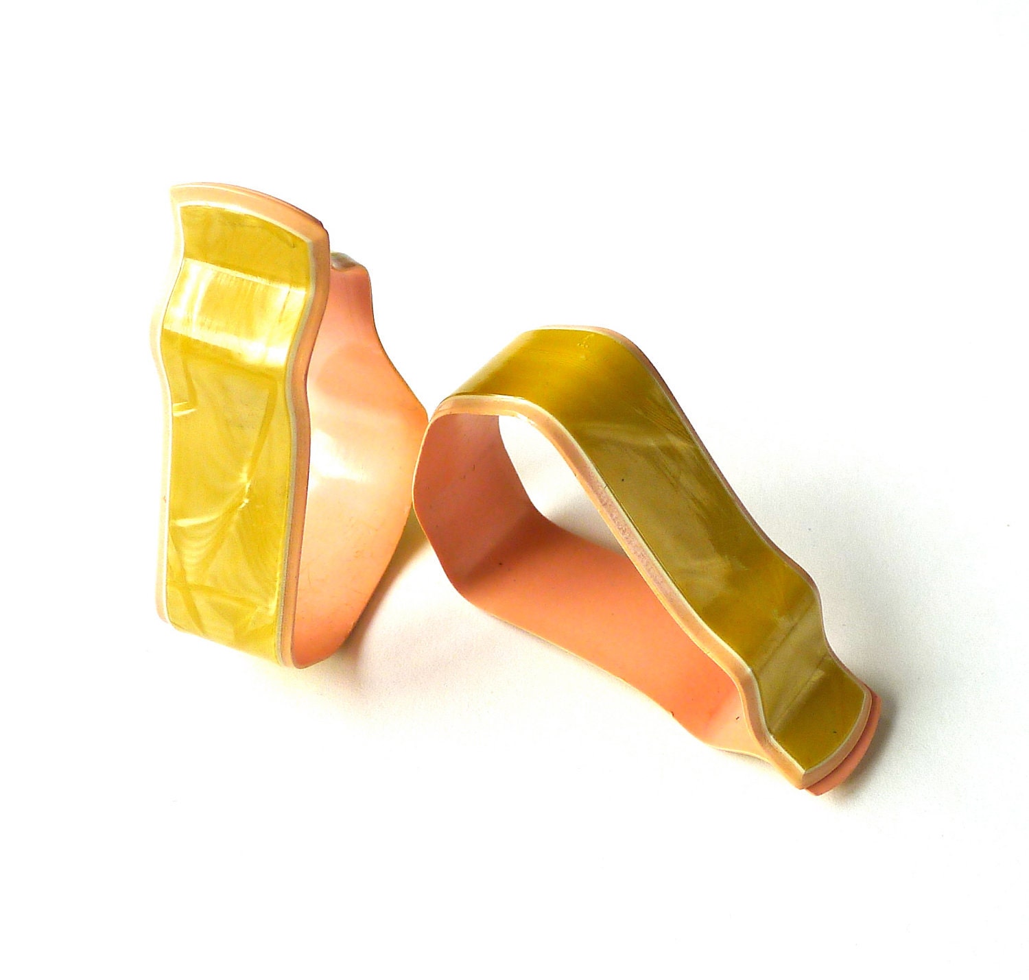 Vintage Celluloid Baby Carriage Blanket Clips