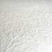 White Rose Petit Point Pom Pom Vintage Chenille Bedspread