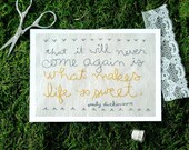 What makes life so sweet 5x7 print
