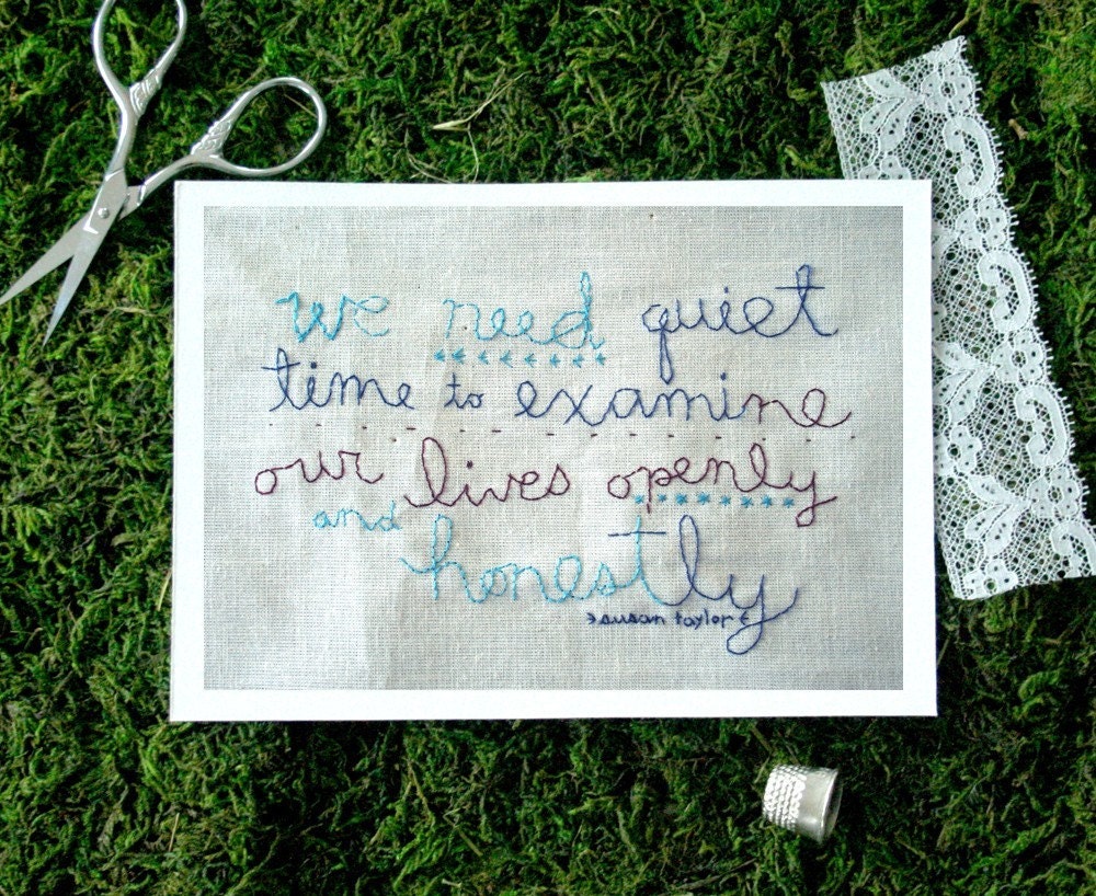 We need quiet time 5x7 print