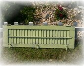 Upcycled Vintage Shutter Coat / Towel Rack - Shabby Beach Cottage Decor