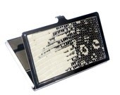Black and White Lizard Leather Card Case - by UNEARTHED