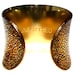 Metallic Gold Stingray Leather Cuff Bracelet Gold Lined- by UNEARTHED