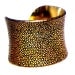 Metallic Gold Stingray Leather Cuff Bracelet Gold Lined- by UNEARTHED