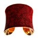 Red Metallic Stingray Gold Lined Cuff Bracelet - by UNEARTHED