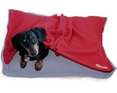 Eco Pet Bed - Blue Red Fleece