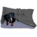 Eco Pet Bed - Recycled Sky Blue Grey Fleece