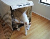 Dog Crate Cover 18L x 12W x 14H : Choose from many canvas colors - All sizes available