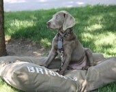 XL 38x50 Big Dog Bed Duvet Cover : Choose from MANY canvas colors - Use four standard sleeping pillows as stuffing