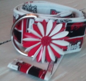 Half Price Sale Botique University of Arkansas Flower Power Belt