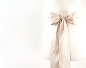 champagne wedding sash, bridal sash, nude, blush