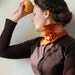 Rusty Foxy Scarf Collar -- Felted Neck Piece -- made from wool