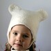 Bear Hat -- Hand Felted Wool -- Size 2/3 Years