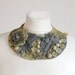 Frida Kahlo inspired Pale Silver Gold -- Felted Neck Piece -- made from wool