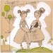 a whimsical watercolor painting about friendship - an 8 x 8 inch archival - limited edition print by cori dantini