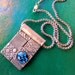 Necklace Fine Silver, Sterling and Dichroic Glass The Chosen
