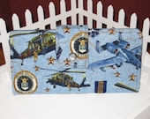 AIR FORCE long bi-fold wallet USAF clutch