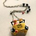 Love Nest - Antique Celluloid Brooch Necklace