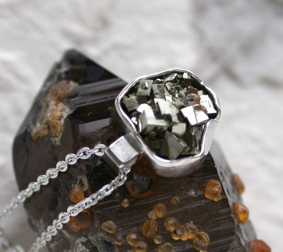 Pyrite Sterling Silver Necklace