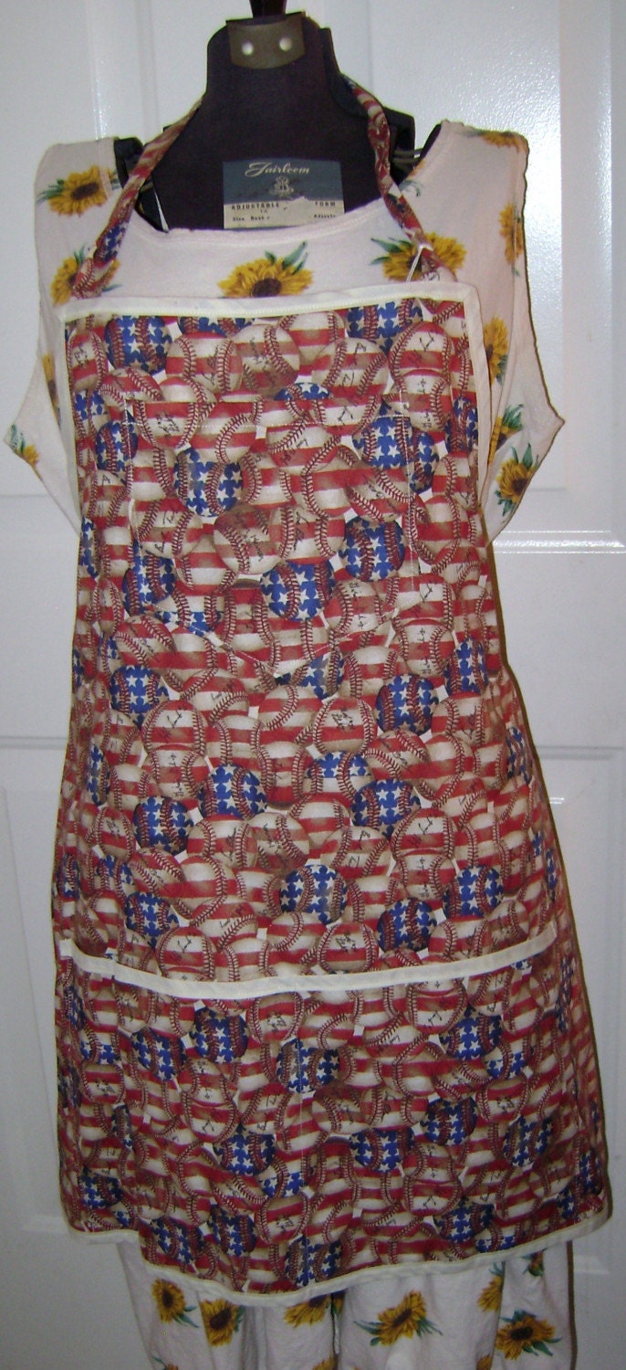 Americana Baseball Fabric Apron   (2002)