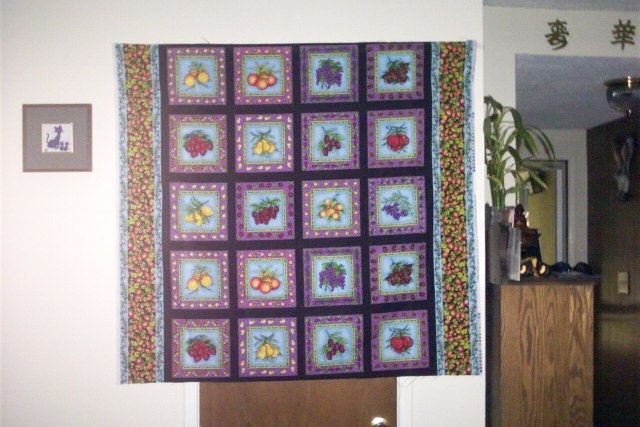 Lap Quilt with Fruit  (511)
