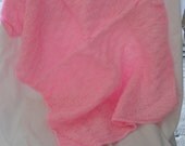Hand Knitted Baby Blanket and Booties (1027)