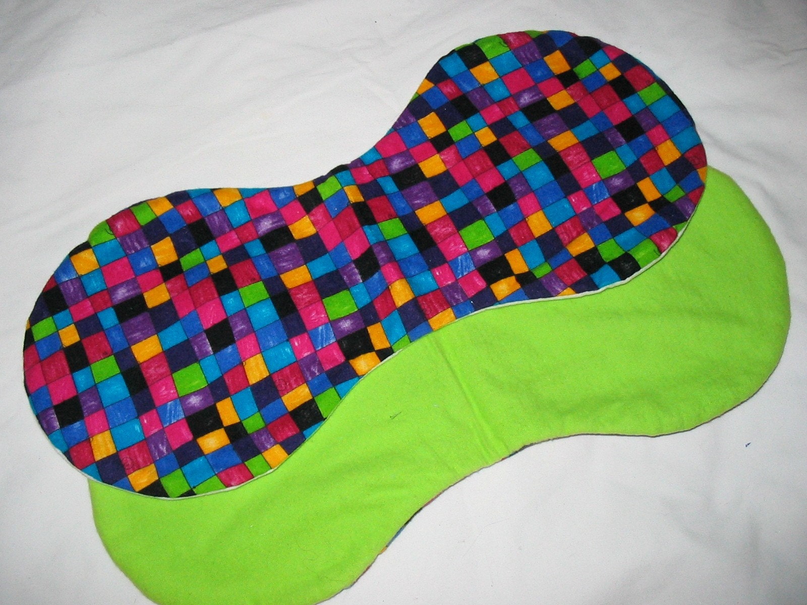 Burp Pads with Bright Colorful Squares (1031)