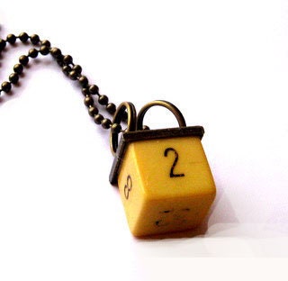 Vintage Dice Necklace