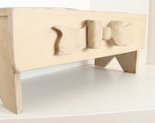 Large Dog Bowl Holder Wooden Bow & Ribbon Custom Pet Dish Rustic Dog Bowl Shabby Cottage Antique White Pet Furniture