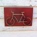 Bike Wall Art Iron Sculpture Bicycle Dorm Decor Office Home Decor Red Frame Bike Gifts