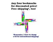 Any four bookmarks at a discount