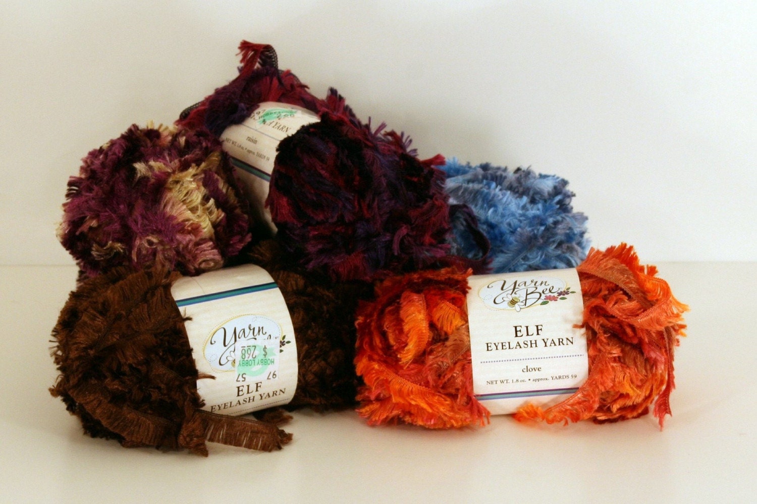 Yarn Bee Elf Eyelash Yarn 5 Colors by CubedPop on Etsy