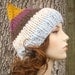 Hand Knit Hat Womens Hat - Gnome Hat in Sundae Sundae Sundae - READY TO SHIP