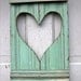Mint Green Heart Shutter