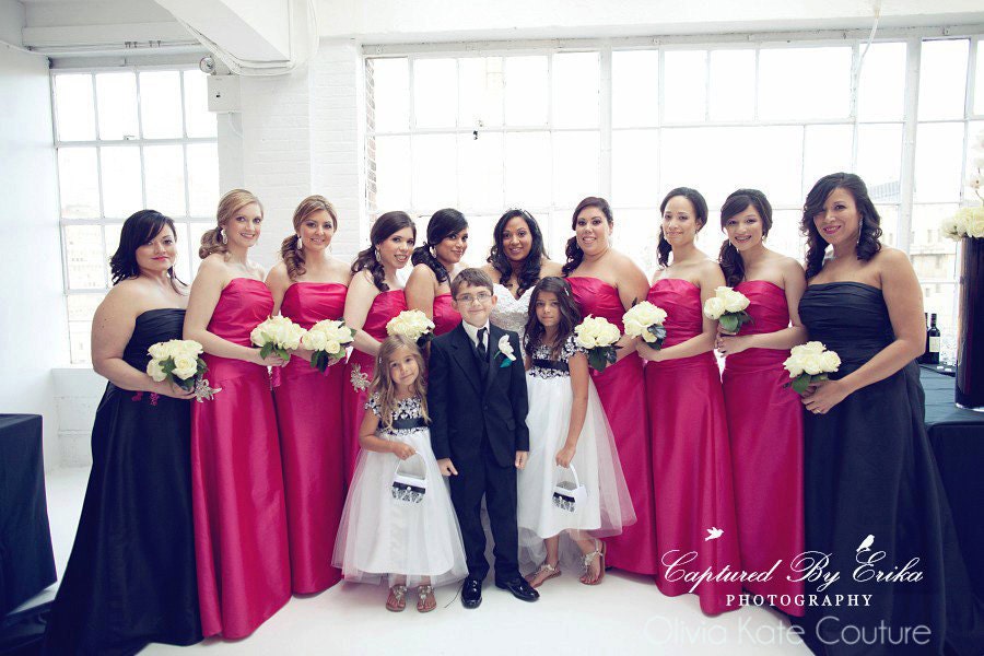 Flower Girl Dress Damask