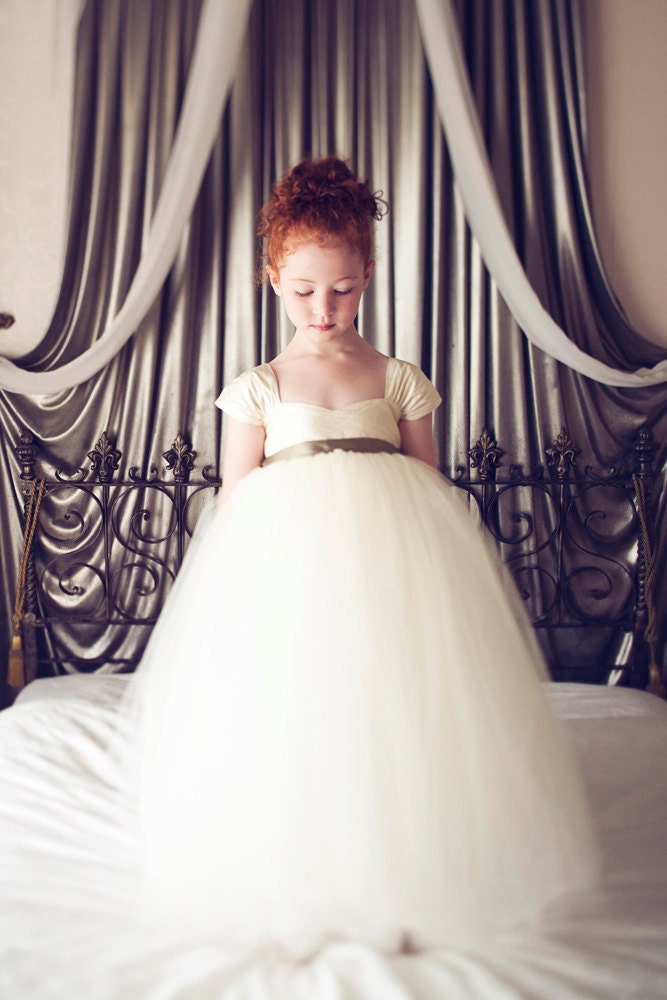 Ivory Flower Girl Dress