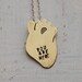 Small Anatomical Heart Necklace  Brass You Are Here