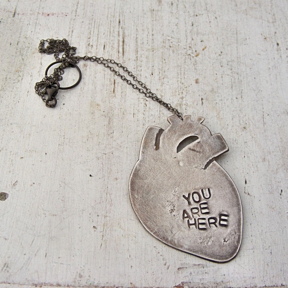 Anatomical Heart Sterling Silver Necklace Made To Order