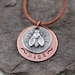 Bee Mine- Fine Silver and Copper Necklace