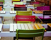 Take a seat. colorful 5"x7" photoprint, Amsterdam, Netherlands