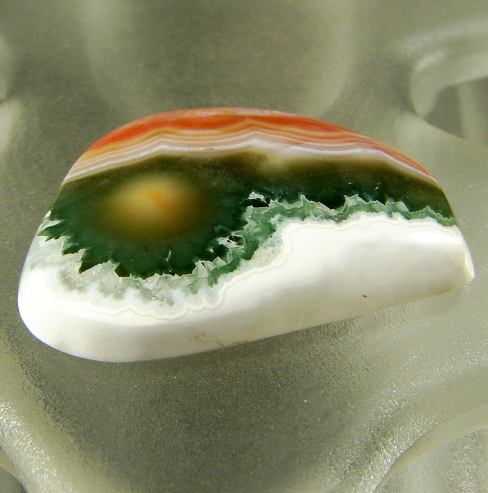 Ocean Jasper Cabochon-26x20x4.5mm