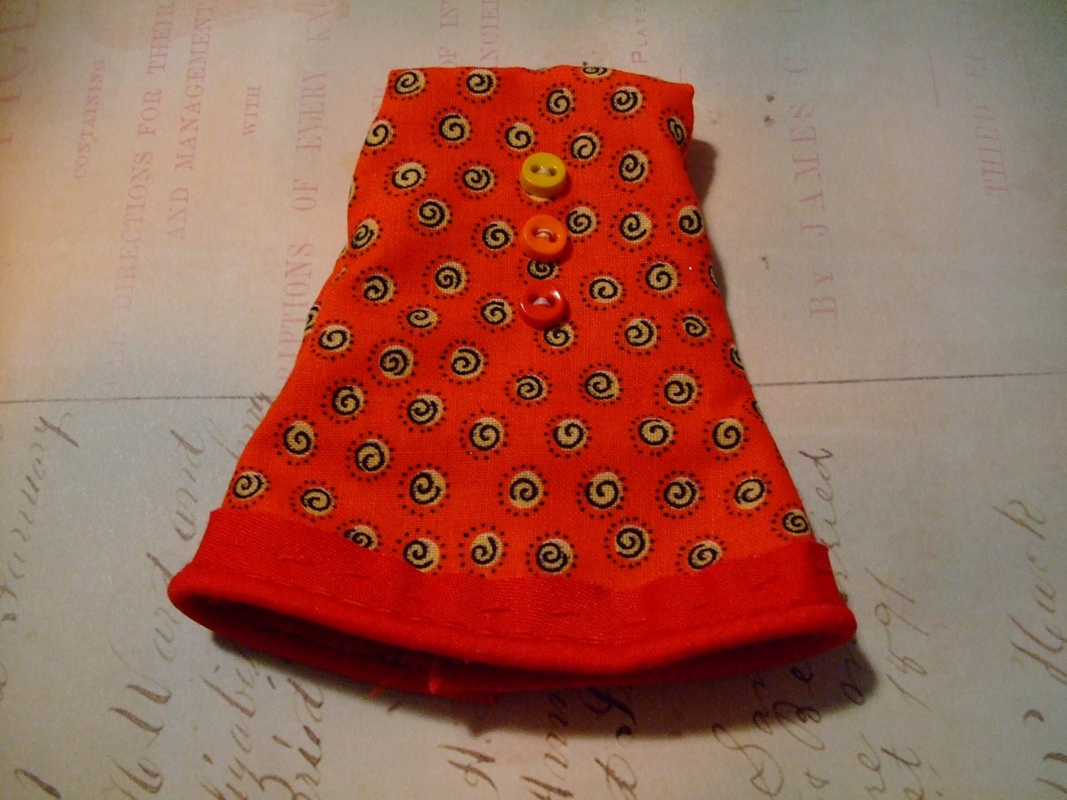 Blythe / DAL Dress - Orange To Red To Yellow - CLEARANCE ITEM