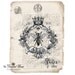 Queen BEE Art Print with Antique French Letter Background. Vintage Style Art Print. 8 x 10 inches. The Decorated House on Etsy